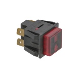 Red Bipolar Push Button16A 250V 346050